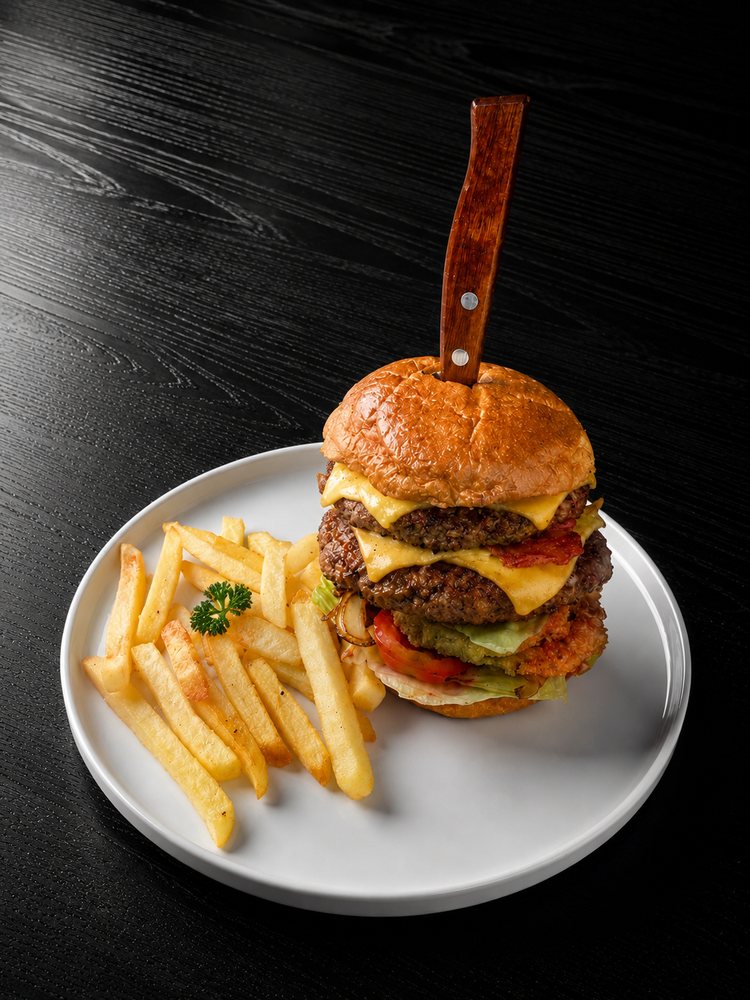 The Secret Burger, double patty