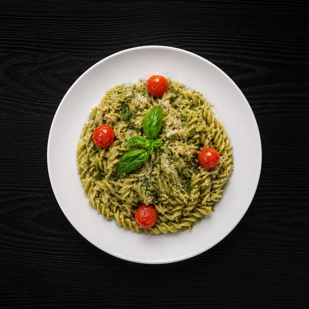 Fusilli pesto pasta