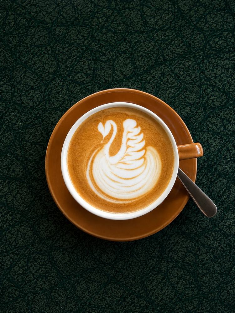 House latte with latte art